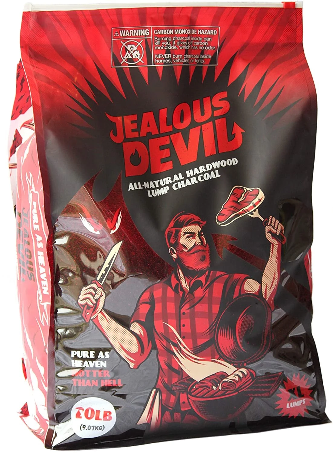 Jealous Devil 100% Natural Hardwood Lump Charcoal Quebracho Blanco 20 Lbs. 1 Jealous Devil 100% Natural Hardwood Lump Charcoal Quebracho Blanco 20 Lbs.