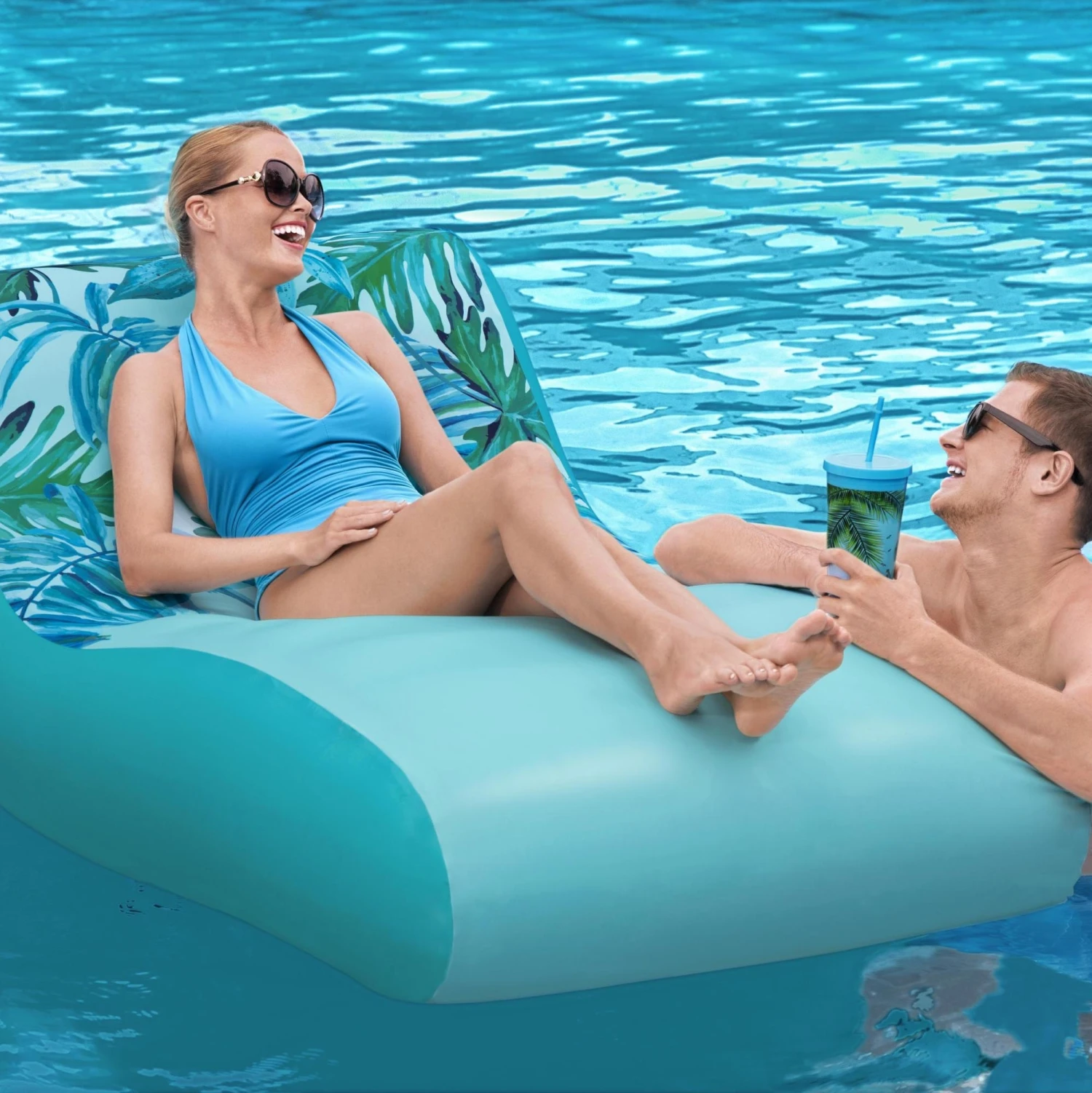 BWT H20GO! Luxury Fabric Inflatable Pool Lounge By Bestway 10 BWT H20GO! Luxury Fabric Inflatable Pool Lounge By Bestway - Image 10