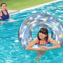 BWT Bestway's Iridescent Inflatable Swim Ring -Courtyard Home Furnishings Store 998821 8