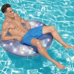 BWT Bestway's Iridescent Inflatable Swim Ring -Courtyard Home Furnishings Store 998821 9