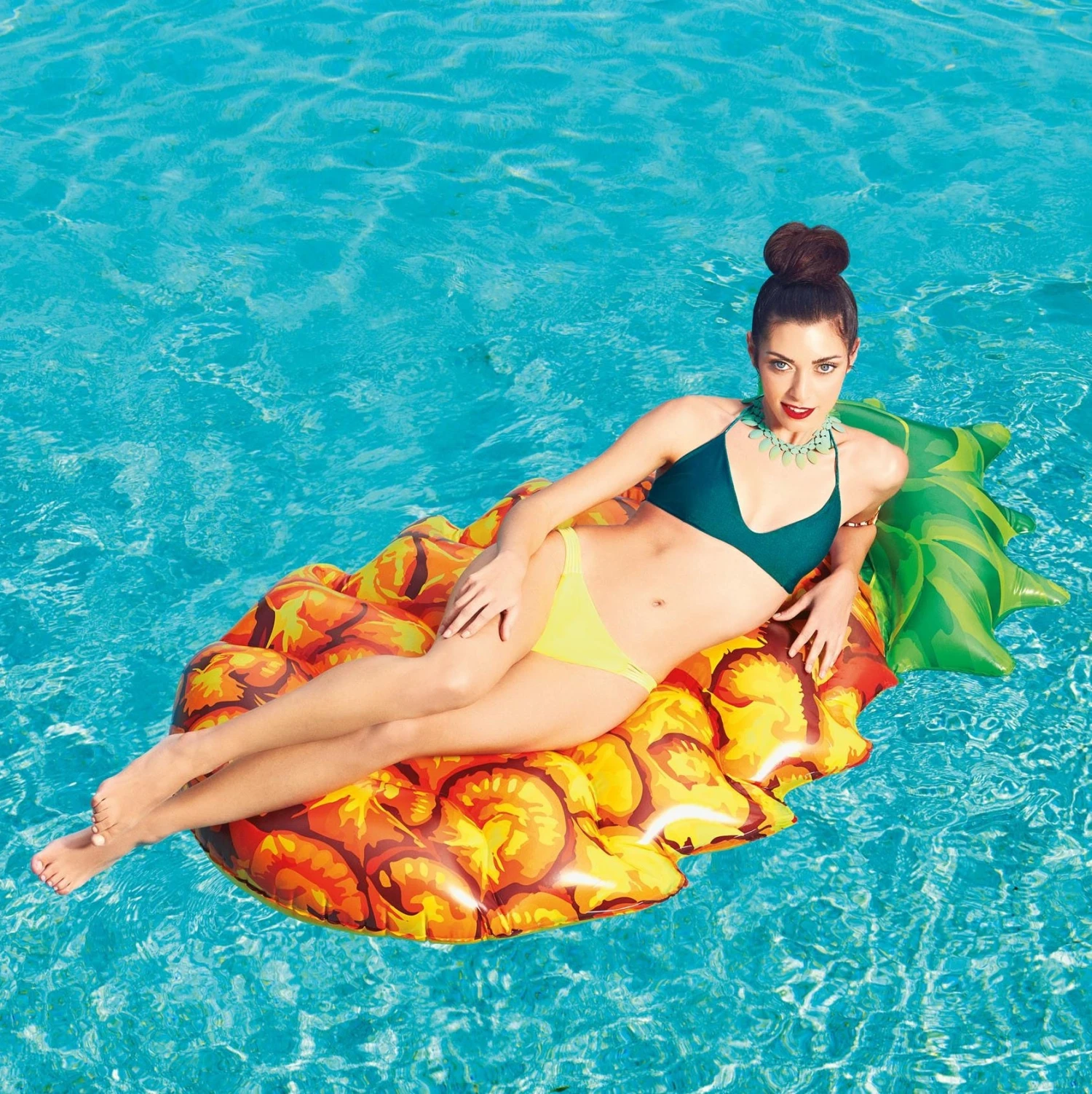 BWT H20GO! Pineapple Fruit Floating Pool Mattress By Bestway 4 BWT H20GO! Pineapple Fruit Floating Pool Mattress By Bestway - Image 4