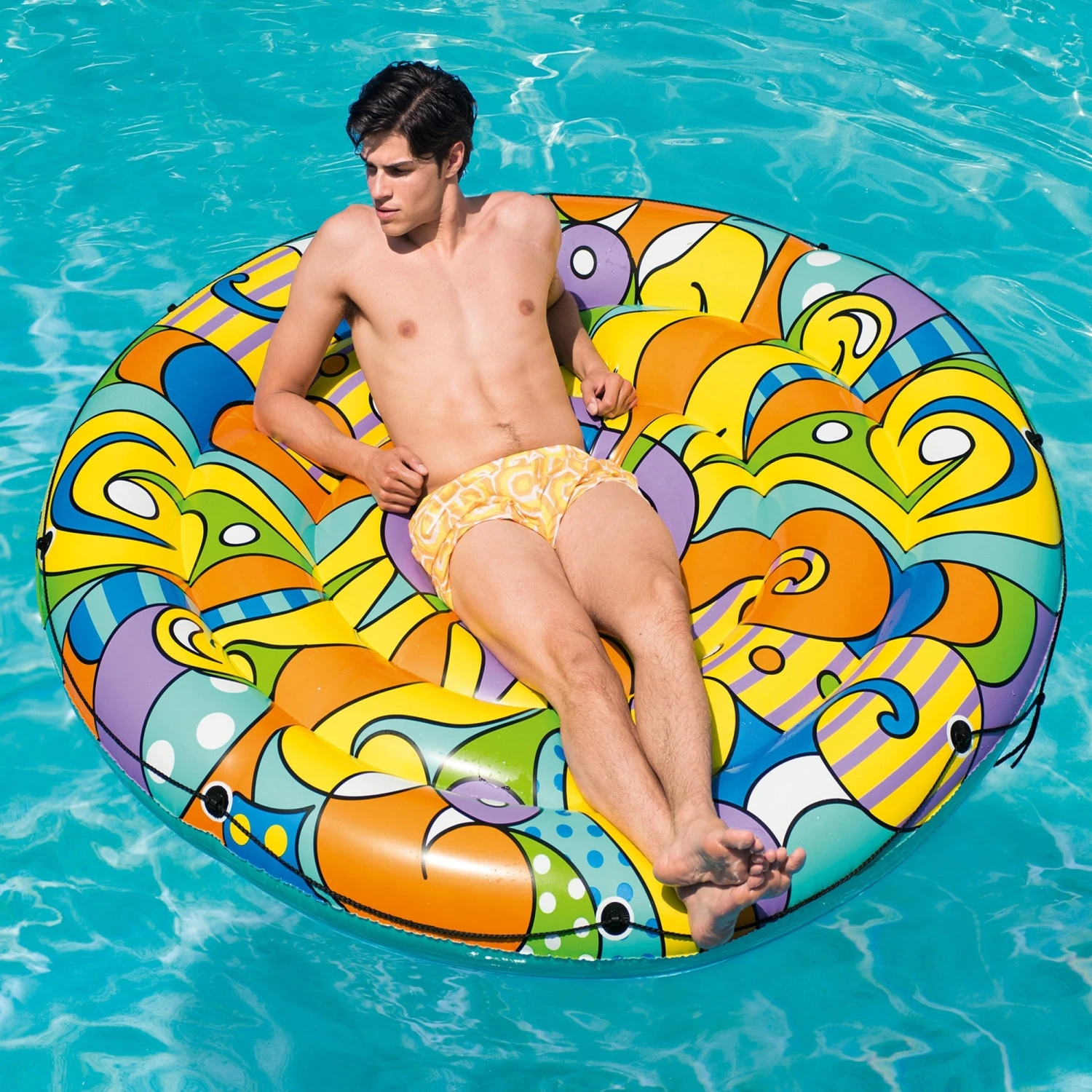 BWT H20GO! 6' POP Island Inflatable Pool Float By Bestway 5 BWT H20GO! 6' POP Island Inflatable Pool Float By Bestway - Image 5