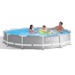 Intex 12' X 30" Prism Frame™ Swimming Pool With Filter -Courtyard Home Furnishings Store 998872 2