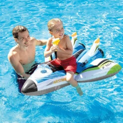 Intex Water Gun Fighter Jet Plane Ride-On Pool Float -Courtyard Home Furnishings Store 998883 5