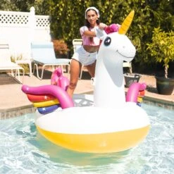 Intex 8 Ft. Mega Unicorn Island Pool Float -Courtyard Home Furnishings Store 998884 4