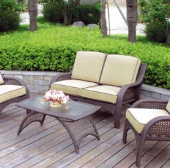 Carlisle 4 Pc. Wicker Lounge Set 10 Carlisle 4 Pc. Wicker Lounge Set -Courtyard Home Furnishings Store Carlisle Set
