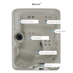 Freeflow Spas Azure™ Premier Hot Tub 20 Freeflow Spas Azure™ Premier Hot Tub -Courtyard Home Furnishings Store FLOAZURE19 cf3c6809 1797 4882 97ed 85e7df320ade