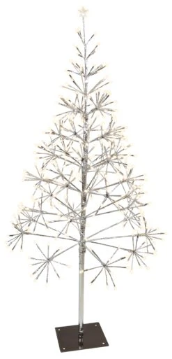 Shimmering Tree LED Silver/Warm White Twinkle -Courtyard Home Furnishings Store LBTR45SWWTW