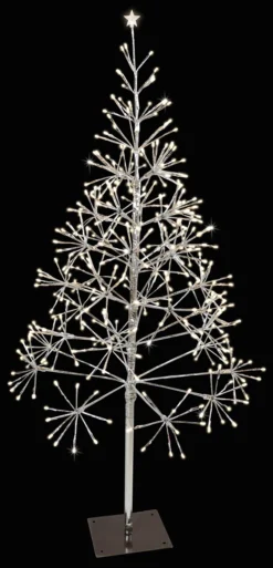 Shimmering Tree LED Silver/Warm White Twinkle -Courtyard Home Furnishings Store LBTR45SWWTW blk scaled