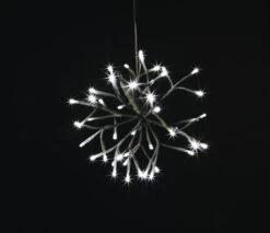 10" Twinkling LED Starburst Clusters -Courtyard Home Furnishings Store LED 3D 10STLCL PW BLACK