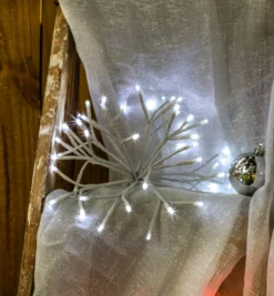 10" Twinkling LED Starburst Clusters -Courtyard Home Furnishings Store LED 3D 10STLCL PW LIFESTYLE scaled