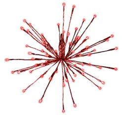 16" LED Radiant Blast 3D Cluster Wire Decor -Courtyard Home Furnishings Store LED 3D 16STTW RRD