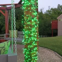 768 LED Twinkling Cluster Rice Christmas Lights On A Reel