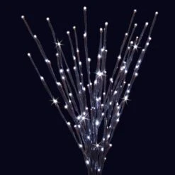 36" LED Twinkle Light Burst Twig Bush Light-Up Wire Decor 37 36" LED Twinkle Light Burst Twig Bush Light-Up Wire Decor -Courtyard Home Furnishings Store LED LBRST140 BPWTW BLK