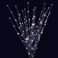 36" LED Twinkle Light Burst Twig Bush Light-Up Wire Decor -Courtyard Home Furnishings Store LED LBRST140 BPWTW BLK scaled
