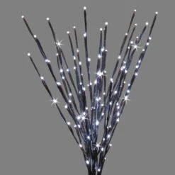 36" LED Twinkle Light Burst Twig Bush Light-Up Wire Decor 24 36" LED Twinkle Light Burst Twig Bush Light-Up Wire Decor -Courtyard Home Furnishings Store LED LBRST140 BPWTW GREY