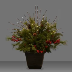 36" LED Twinkle Light Burst Twig Bush Light-Up Wire Decor -Courtyard Home Furnishings Store LED TWKLBRST140 WW LIFESTYLE scaled