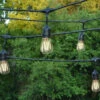 Set Of 10 Warm White LED Edison Patio Lights
