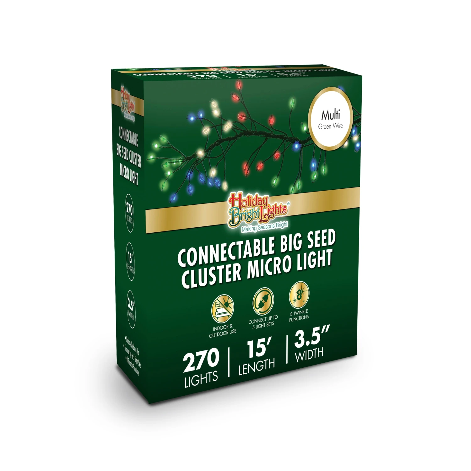 15' Connectable Big Seed Cluster Micro Lights 9 15' Connectable Big Seed Cluster Micro Lights - Image 9