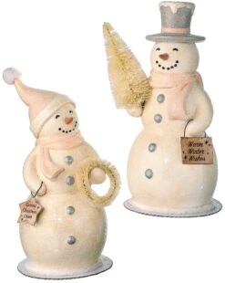 9.3" Frosty Snowman Decorative Accent -Courtyard Home Furnishings Store MTX66813 WHSI