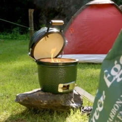 Big Green Egg Mini EGG Grill With Nest Option -Courtyard Home Furnishings Store Mini Grill Lifestyle