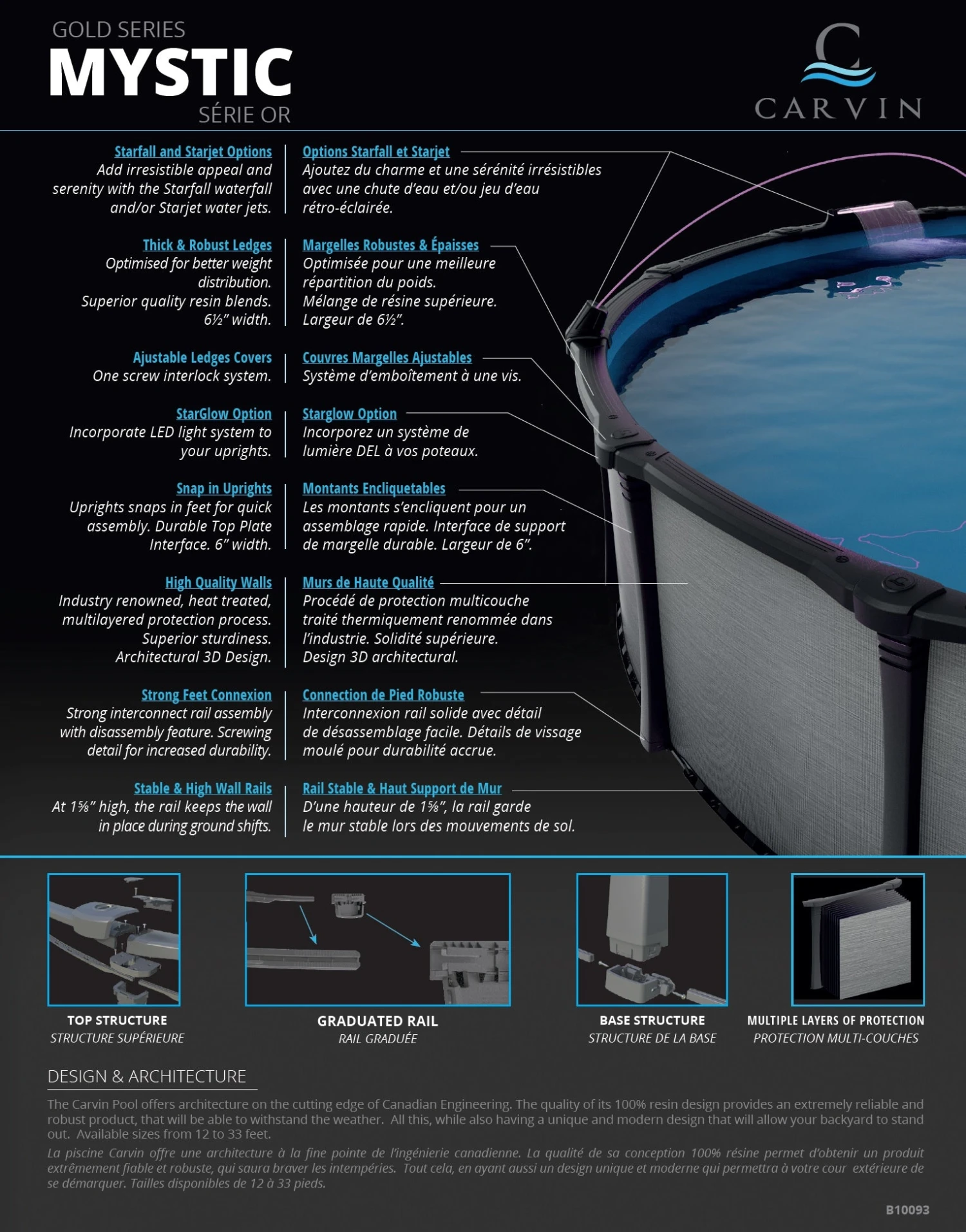 NEW CARVIN® Gold Series Series Mystic Above Ground Swimming Pool 4 NEW CARVIN® Gold Series Series Mystic Above Ground Swimming Pool - Image 4