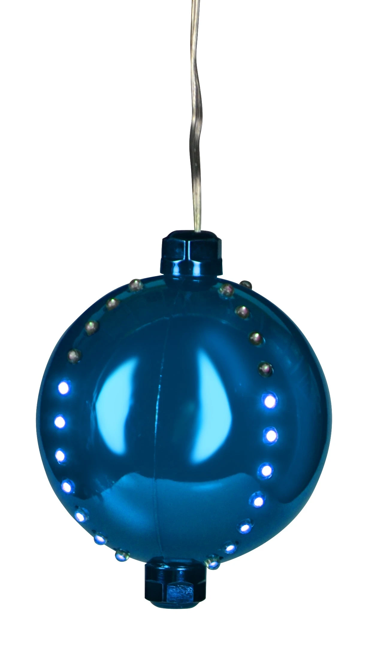 4" Round LED Snowfall Hanging Ornament Decoration 8 4" Round LED Snowfall Hanging Ornament Decoration - Image 8