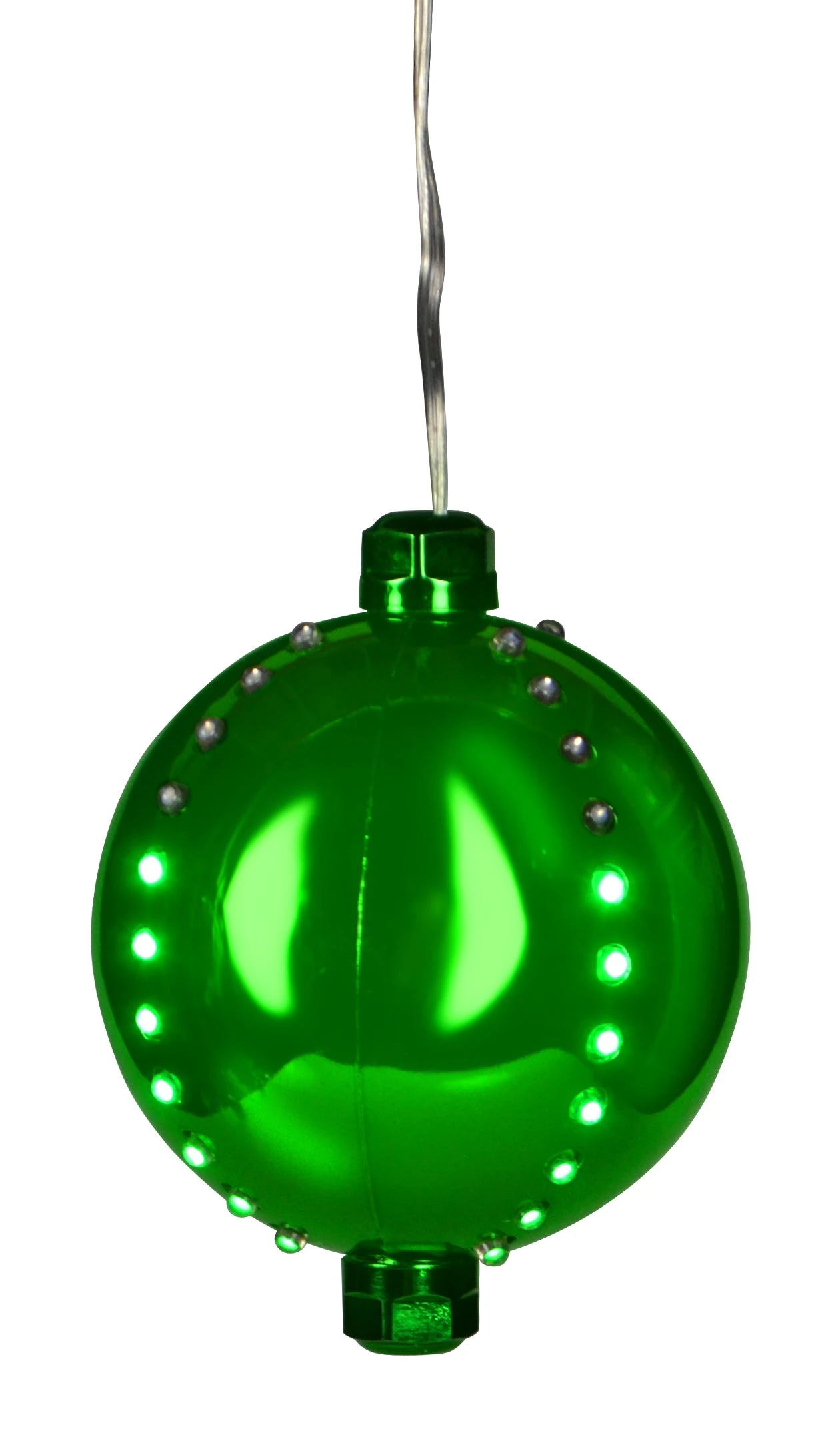 4" Round LED Snowfall Hanging Ornament Decoration 10 4" Round LED Snowfall Hanging Ornament Decoration - Image 10