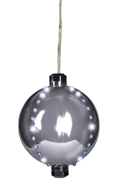 4" Round LED Snowfall Hanging Ornament Decoration 11 4" Round LED Snowfall Hanging Ornament Decoration - Image 11