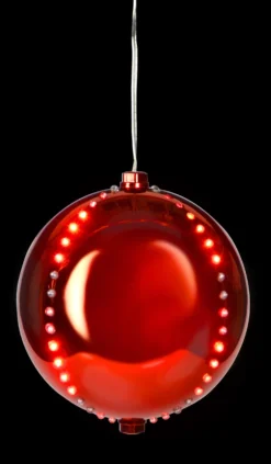 6" Round LED Snowfall Hanging Ornament Decoration -Courtyard Home Furnishings Store ORN6 RRD scaled