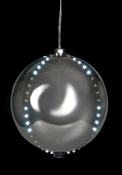 6" Round LED Snowfall Hanging Ornament Decoration -Courtyard Home Furnishings Store ORN6 SCW