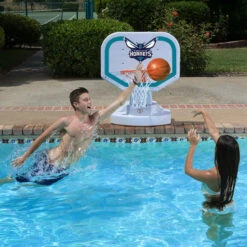 NBA Charlotte Hornets USA Competition Style Poolside Basketball Game From Poolmaster -Courtyard Home Furnishings Store PMST72919 3