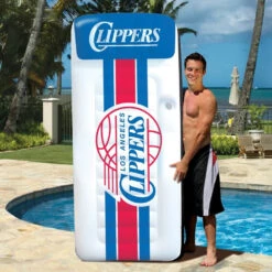 NBA Los Angeles Clippers Giant Pool Mattress From Poolmaster 7 NBA Los Angeles Clippers Giant Pool Mattress From Poolmaster -Courtyard Home Furnishings Store PMST88611 2