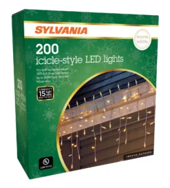 200-Count M5 Mini LED Icicle Drop Lights -Courtyard Home Furnishings Store V40800 57KH 3D