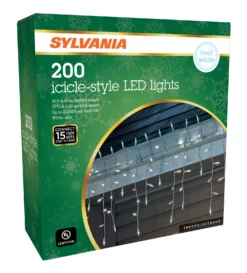 200-Count M5 Mini LED Icicle Drop Lights -Courtyard Home Furnishings Store V40801 57KH 3D