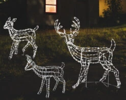 3-Piece Woodland Family LED Wire Sculpture Combo -Courtyard Home Furnishings Store Woodland Combo 4
