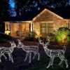 3-Piece Woodland Family LED Wire Sculpture Combo