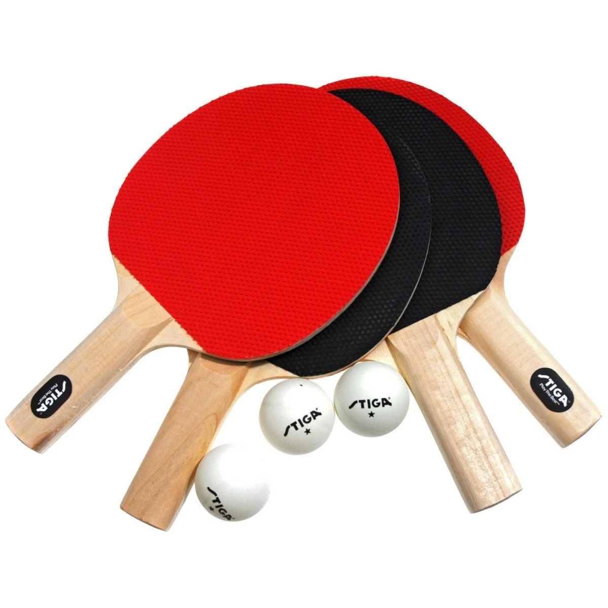 Stiga® Classic 4-Player Table Tennis Racket Set 2 Stiga® Classic 4-Player Table Tennis Racket Set - Image 2
