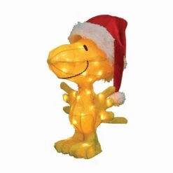 3D Lighted Woodstock In Santa Hat Sculpture 10 3D Lighted Woodstock In Santa Hat Sculpture -Courtyard Home Furnishings Store christmas 18 3d lighted woodstock in santa hat sculpture 2