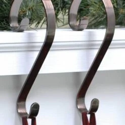 Scroll Christmas Stocking Holders By Haute Decor, 2-Pack