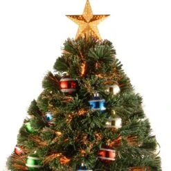 3' Fiber Optic Fireworks Artificial Christmas Tree With Glittered Ball Ornaments -Courtyard Home Furnishings Store christmas 3 fiber optic fireworks artificial christmas tree 2