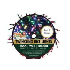 1,000 Twinkling LED Compact Rice Christmas Lights On A Reel -Courtyard Home Furnishings Store christmas led 1000 twinkling compact rice christmas lights on a reel 3