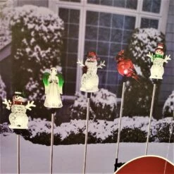 Solar-Powered LED Winter Icon Acrylic Garden Stakes 13 Solar-Powered LED Winter Icon Acrylic Garden Stakes -Courtyard Home Furnishings Store d0a0da62c29cc8c05c5b70864c122b8d