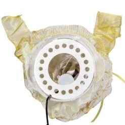 Fiber Optic Ivory And Gold Color-Changing LED Angel Tree Topper -Courtyard Home Furnishings Store d100af285c9a5b7e50780d15ee318ab9