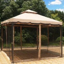 Mosquito Netting For 10' X 12' Rivel Soft Top Gazebo By Sojag -Courtyard Home Furnishings Store e15ac9f3d72c5c7d6357fb15c3a6e602