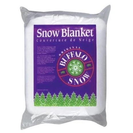 Artificial White Buffalo Snow Blanket, 45" X 99" 2 Artificial White Buffalo Snow Blanket, 45" X 99" - Image 2