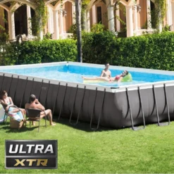 Intex 24' X 12' X 52" Ultra XTR Rectangular Frame Pool Set With Sand Filter Pump -Courtyard Home Furnishings Store f1b0e9477dc08ec47ba77640deb463f6