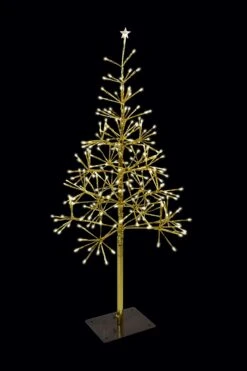 Gold/Warm White LED Shimmering Tree Decoration