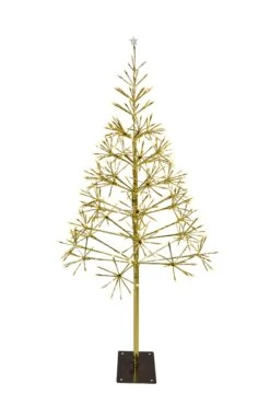 Gold/Warm White LED Shimmering Tree Decoration -Courtyard Home Furnishings Store lbtr45glwwtw