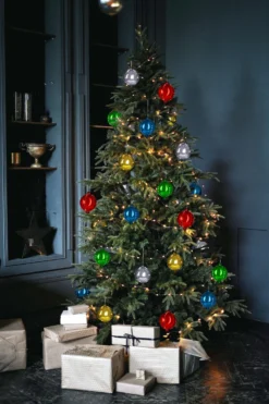 4" Round LED Snowfall Hanging Ornament Decoration -Courtyard Home Furnishings Store orn4 gww lifestyle scaled